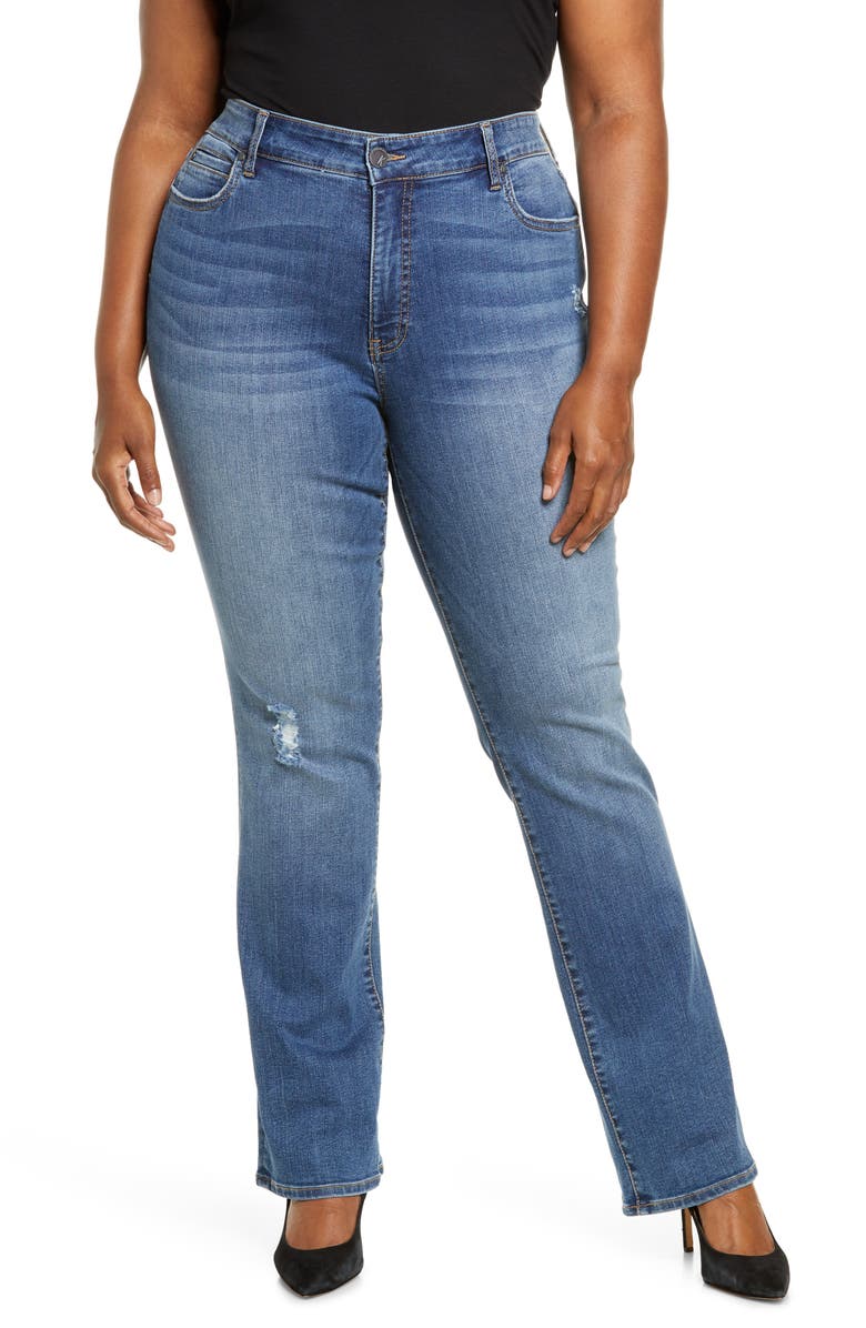 KUT from the Kloth Natalie Fab Ab High Waist Bootcut Jeans, Main, color, 