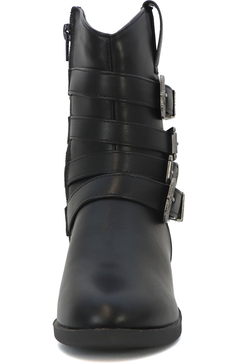 YOKI Kids' Dixi Buckle Cowboy Boot, Alternate, color, Black