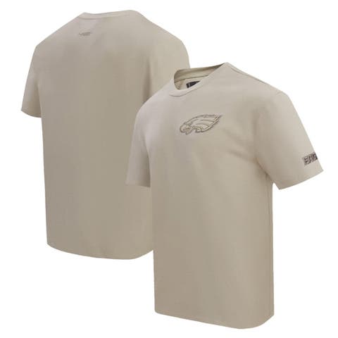 Men's Pro Standard Tan Philadelphia Eagles Drop Shoulder T-Shirt
