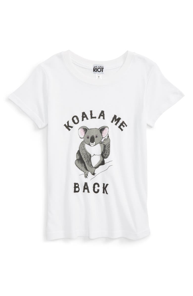 Sub_Urban Riot Koala Me Back Tee, Main, color, 