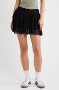 BP. Lace Tiered Mini Skort
