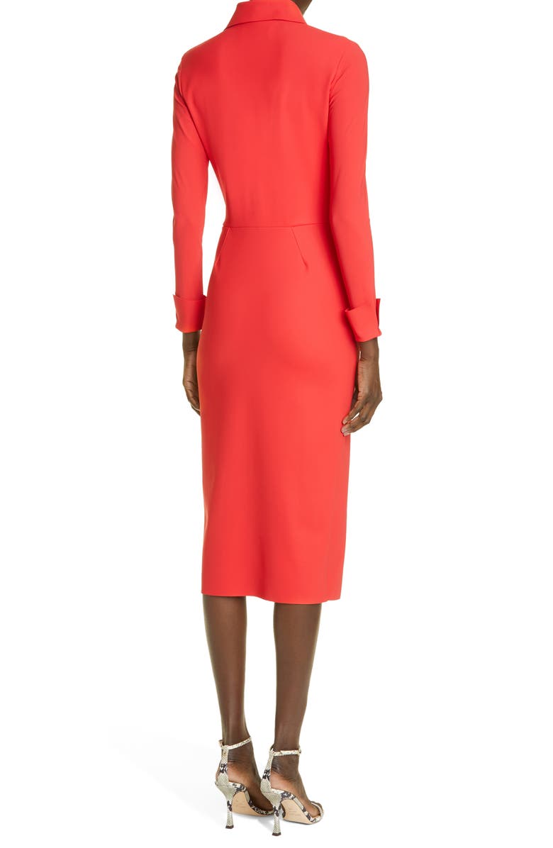 Chiara Boni La Petite Robe Kamala Long Sleeve Jersey Wrap Dress, Alternate, color,