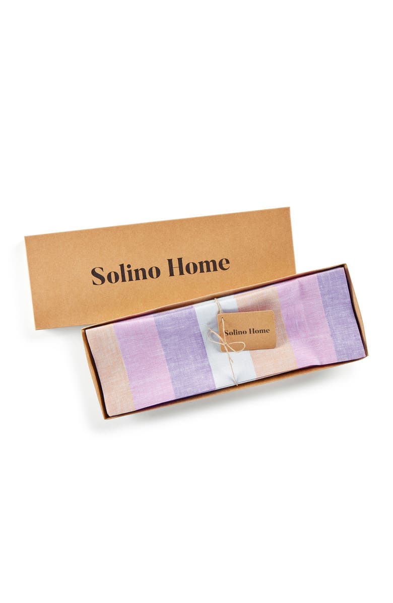 Solino Home Linen Placemats - Gelato Stripe, 14" x 19", Alternate, color, Gelato