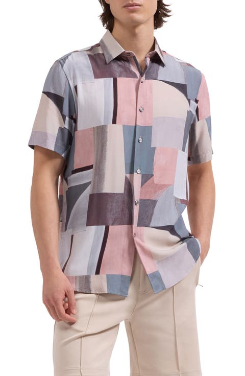 Orson Shaped Fit Short Sleeve Button-Up Shirt