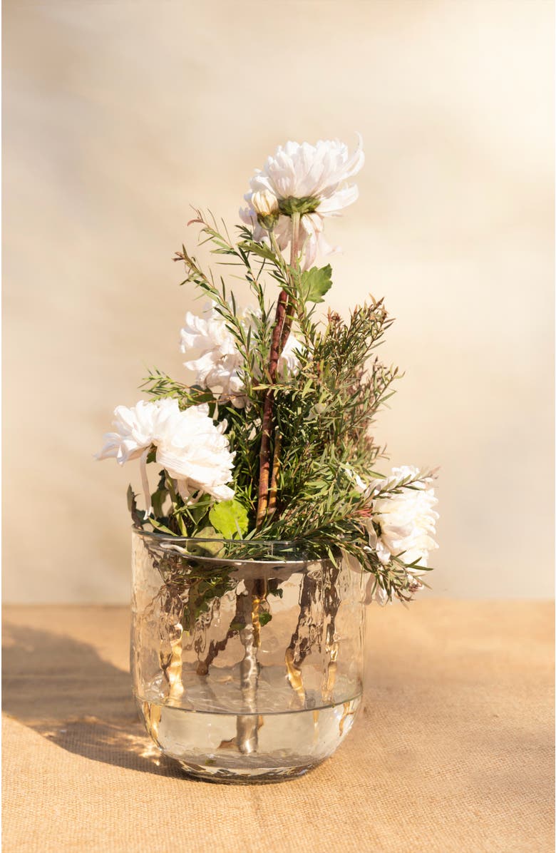 The Collective Home Floral Flower Frog Tall, Alternate, color, Clear