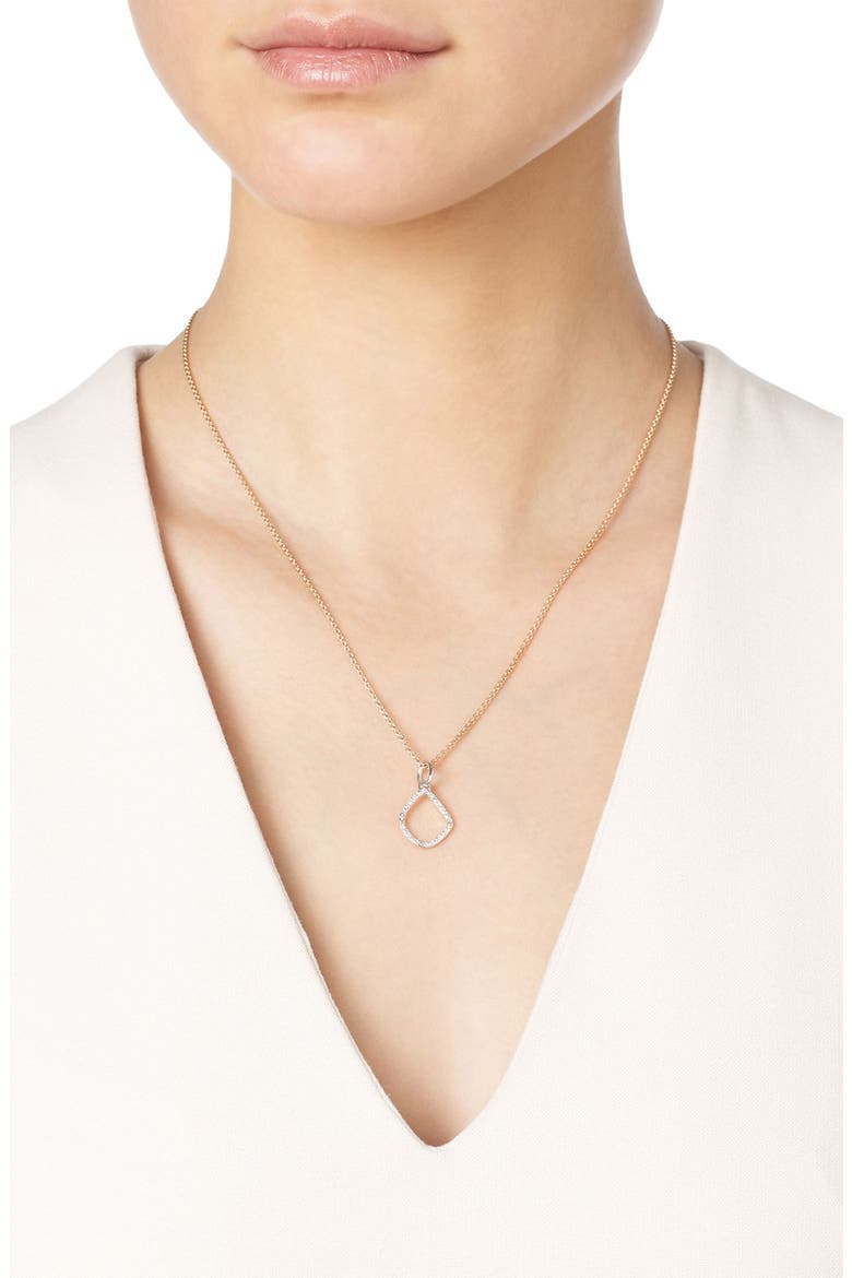 Riva Diamond Kite Pendant Charm, Alternate, color, SILVER