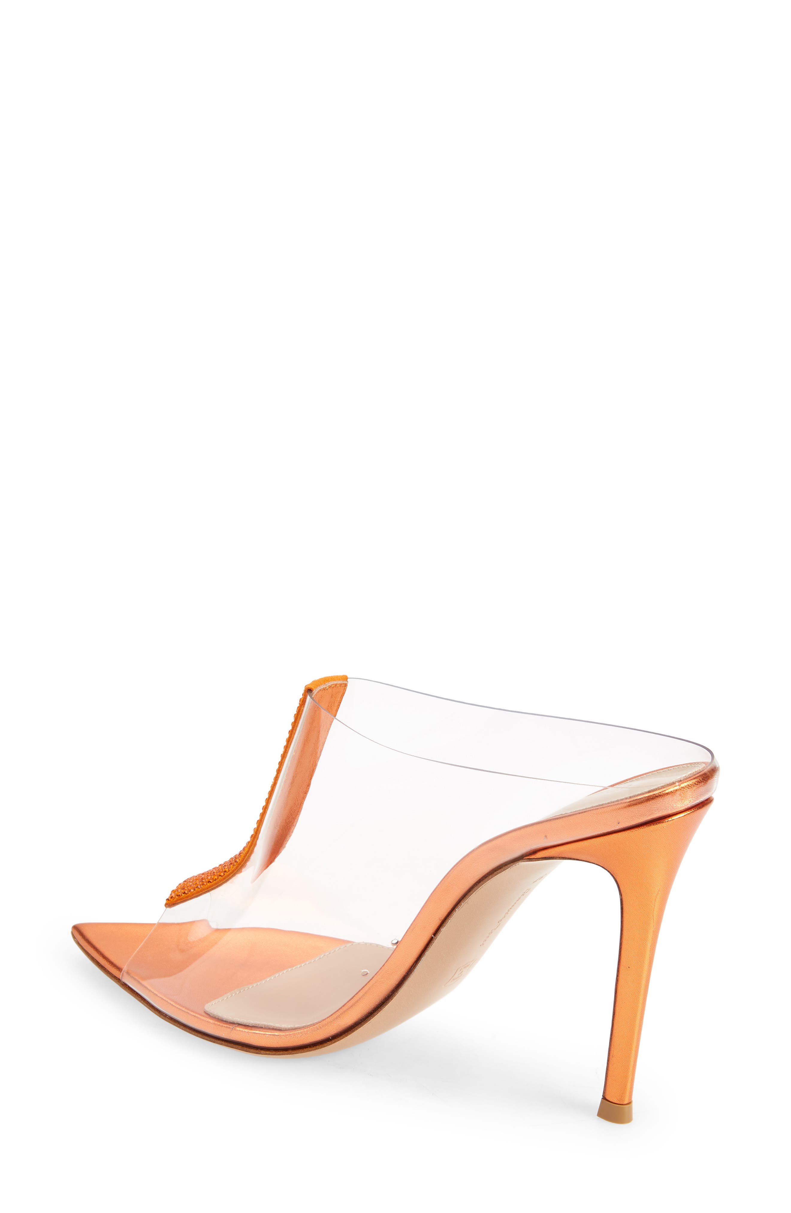 Gianvito Rossi Trapst Transparent Pointed Toe Mule, Alternate, color, 