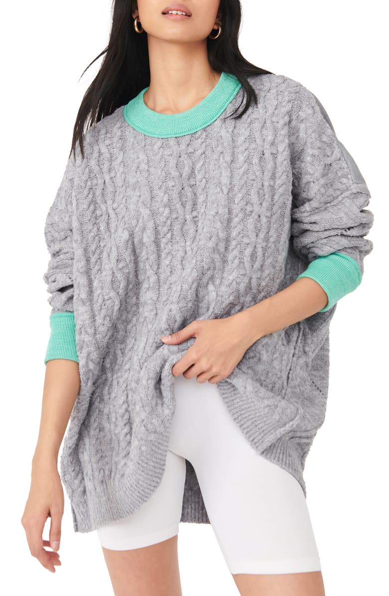 Free People Olympia Colorblock Sweater, Main, color, 