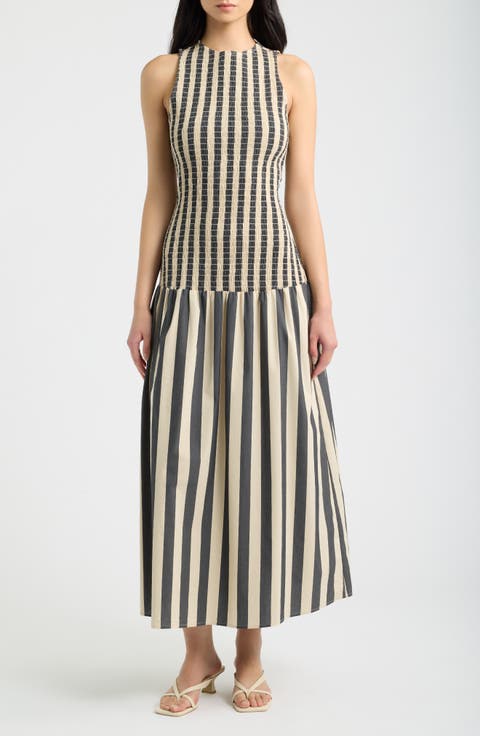 Arlin Smocked Midi Dress