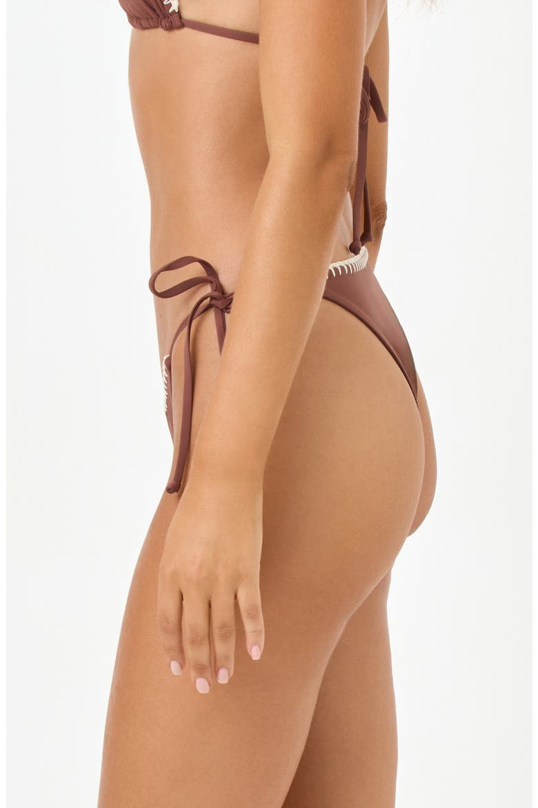 Samba Bitsy Side Tie Bikini Bottoms, Alternate, color, CAFE