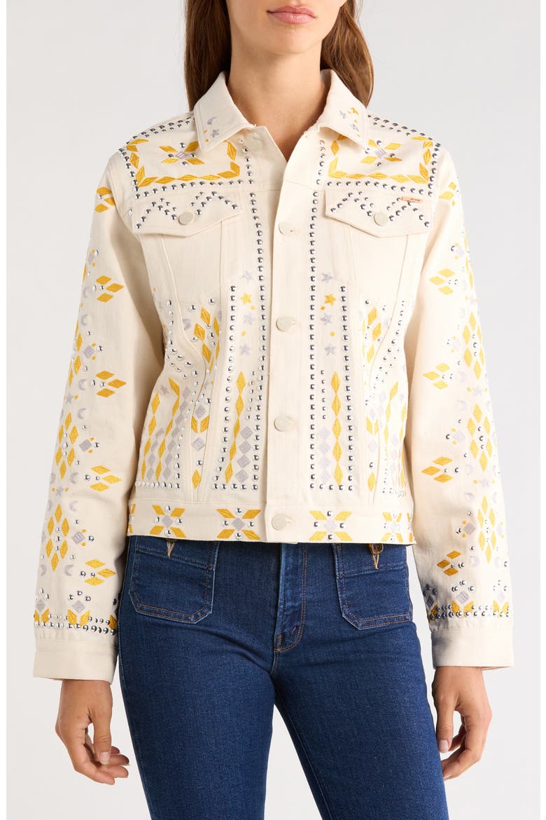 The Bruiser Cropped Denim Jacket, Alternate, color, ALL NATURAL