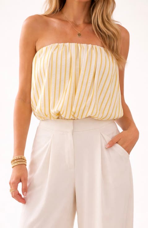 Serene Bubble Stripes Top