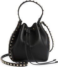 Valentino Garavani Rockstud Leather Bucket Bag