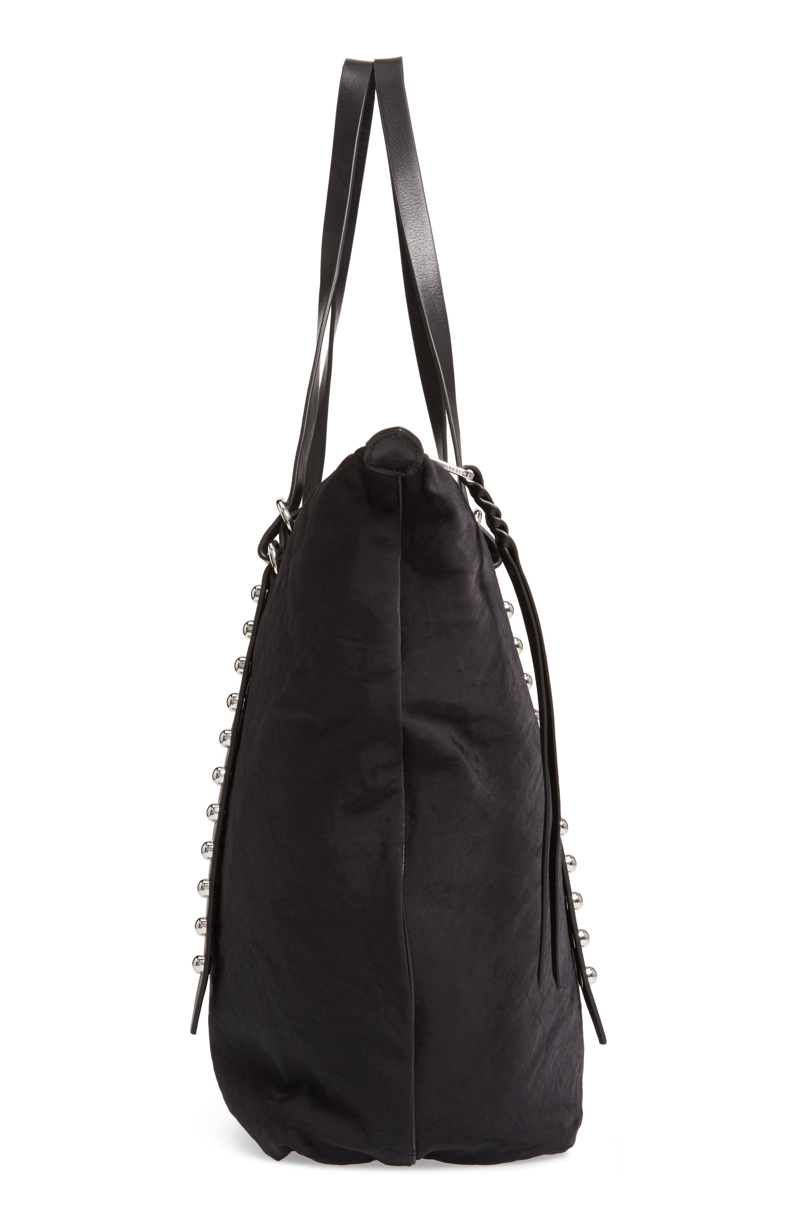Rebecca Minkoff Bowie Studded Nylon Tote, Alternate, color, 