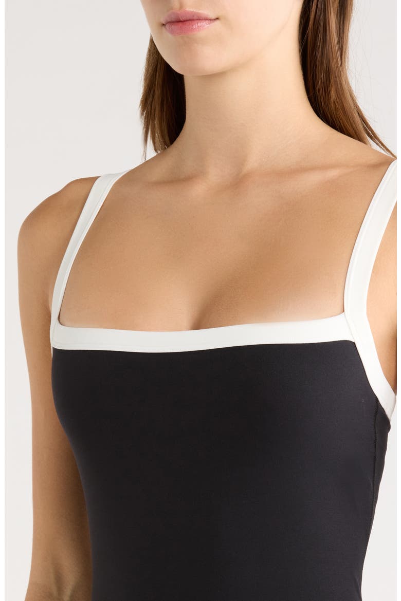 Monah Rigor Romper, Alternate, color, BLACK/ WHITE