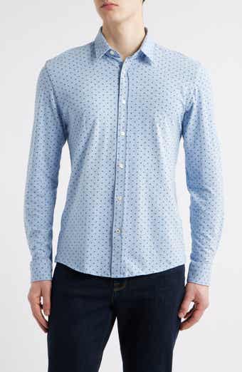 BOSS Roan Kent Stretch Cotton Button-Up Shirt
