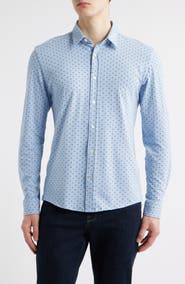 BOSS Roan Kent Stretch Cotton Button-Up Shirt