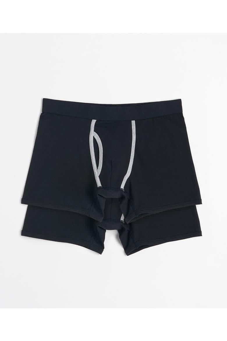 Organic Cotton Everyday Boxer Brief 4-Pack, Alternate, color, Black