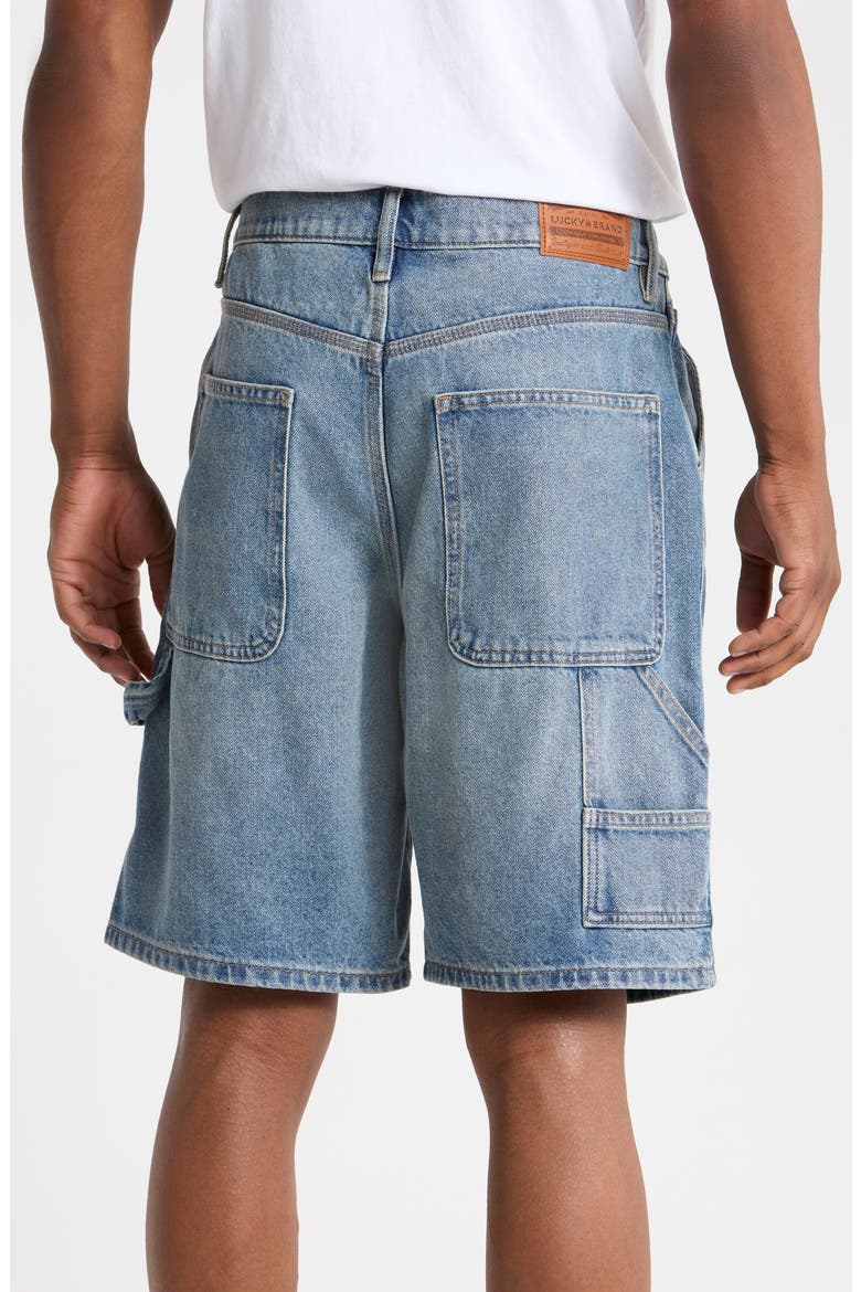 Loose Denim Carpenter Shorts, Alternate, color, FERNDALE