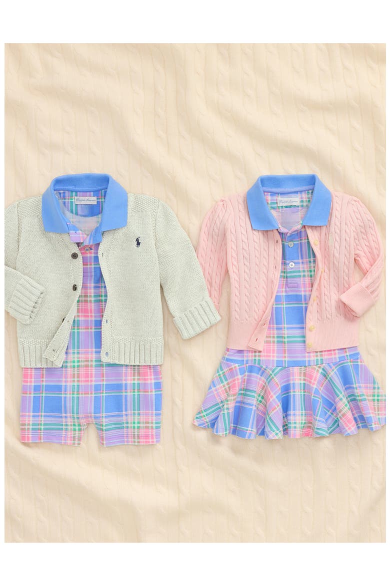 Cotton Mini Cable Cardigan, Alternate, color, PREPPY PINK