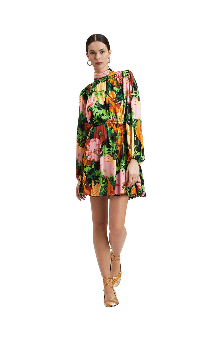 La DoubleJ Demeter Mini Dress Wonderland Black, Main, color, 