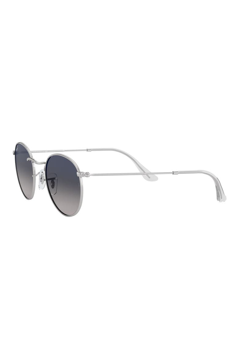 53mm Polarized Round Sunglasses, Alternate, color, SILVER GRADIENT