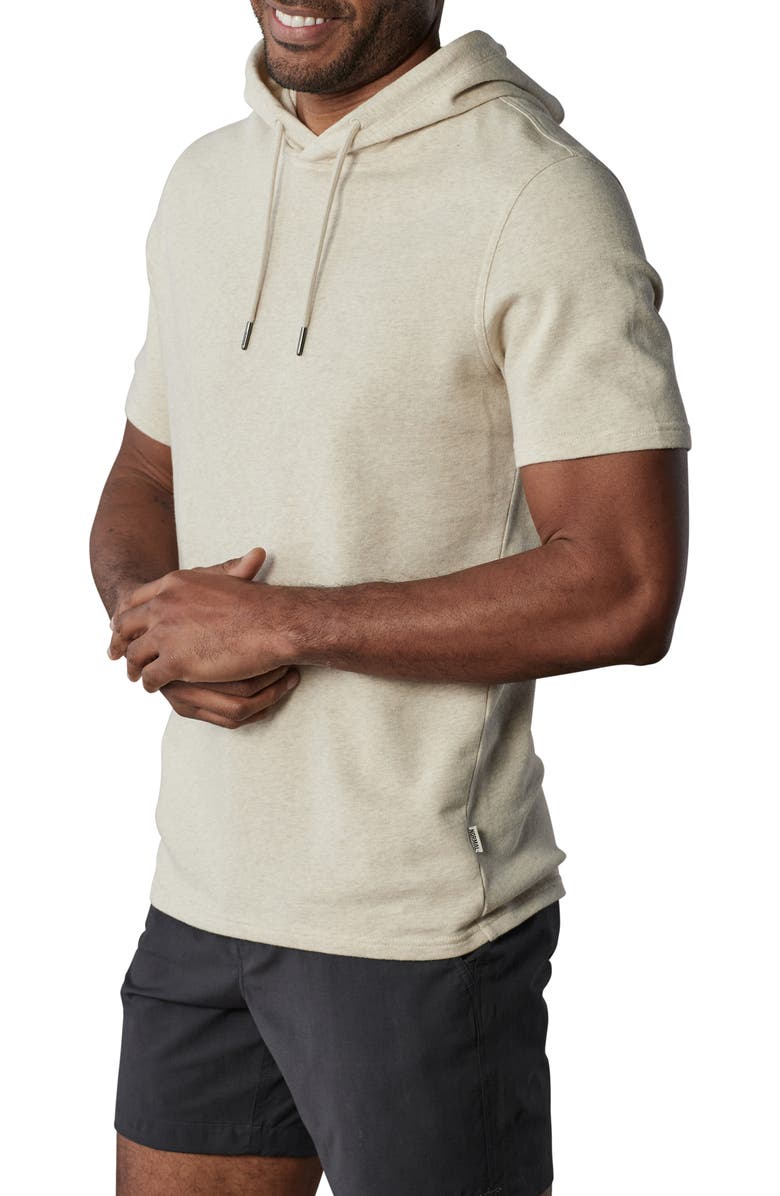 The Normal Brand Cole French Terry Short Sleeve Hoodie, Alternate, color,