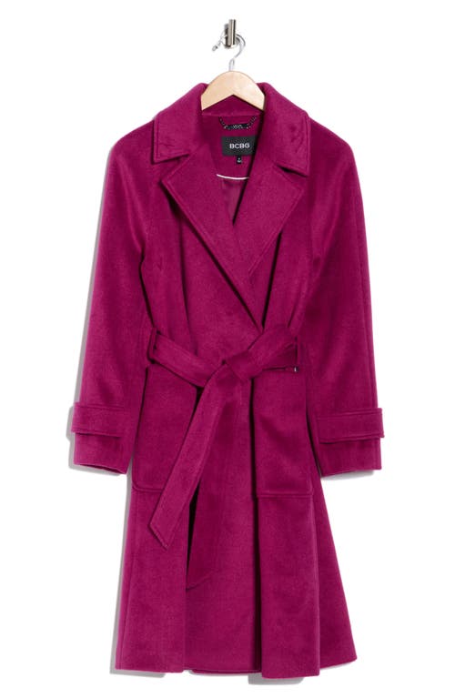 Bcbgeneration Missy Belted Wrap Coat In Pink