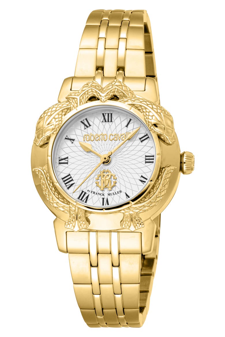 Bracelet Watch, 32mm, Main, color, GOLD