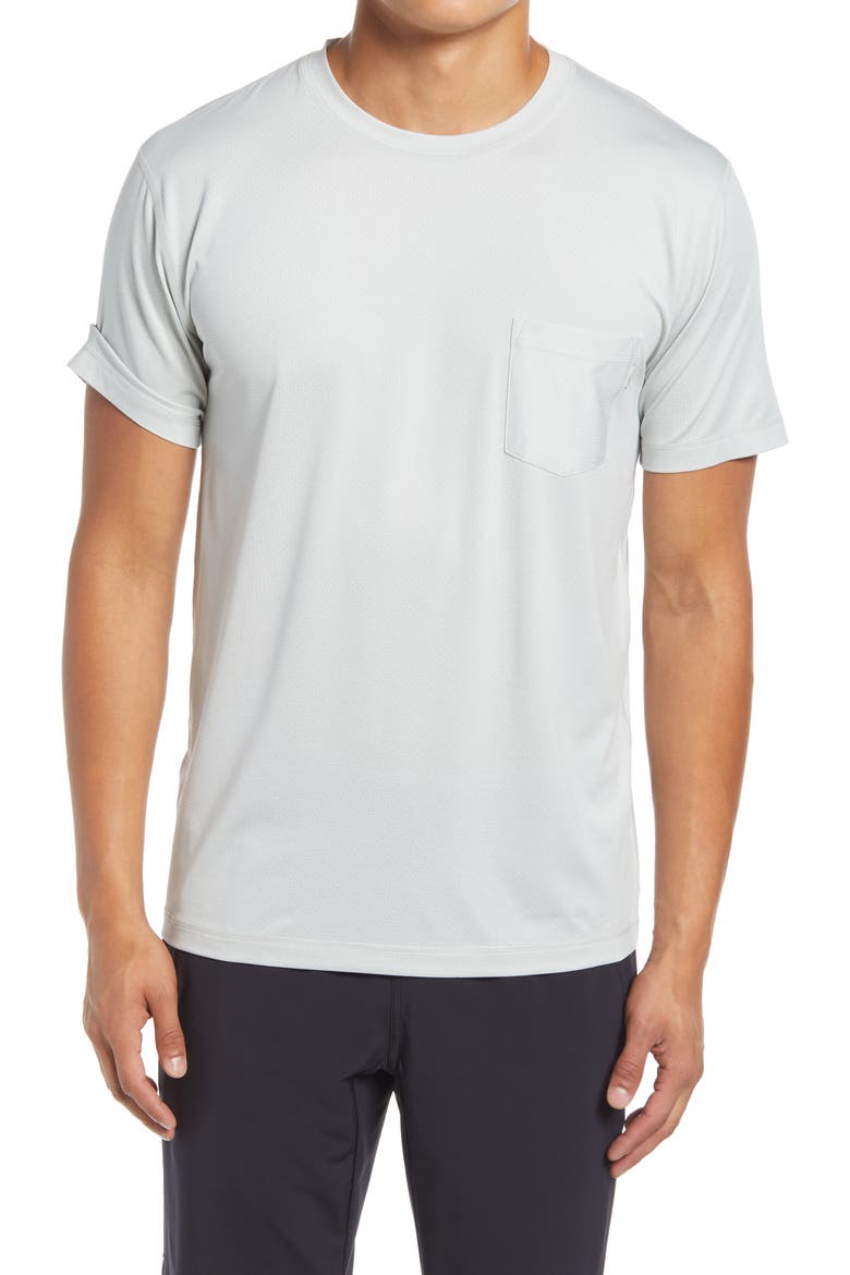 Tradewind Performance Tee, Main, color, MINERAL HEATHER