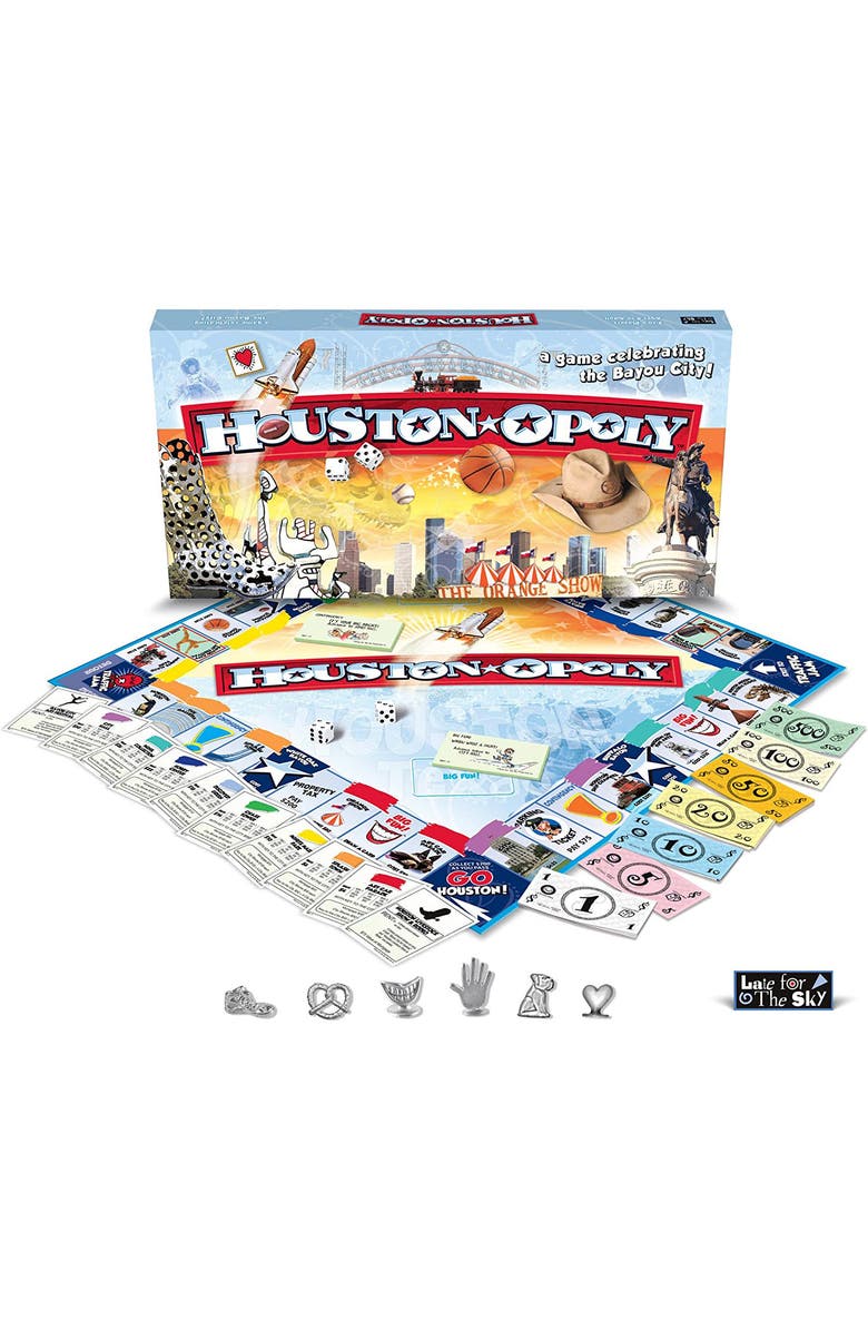 Late for the Sky Houstonopoly Monopoly Board Game, Main, color, Multicolored
