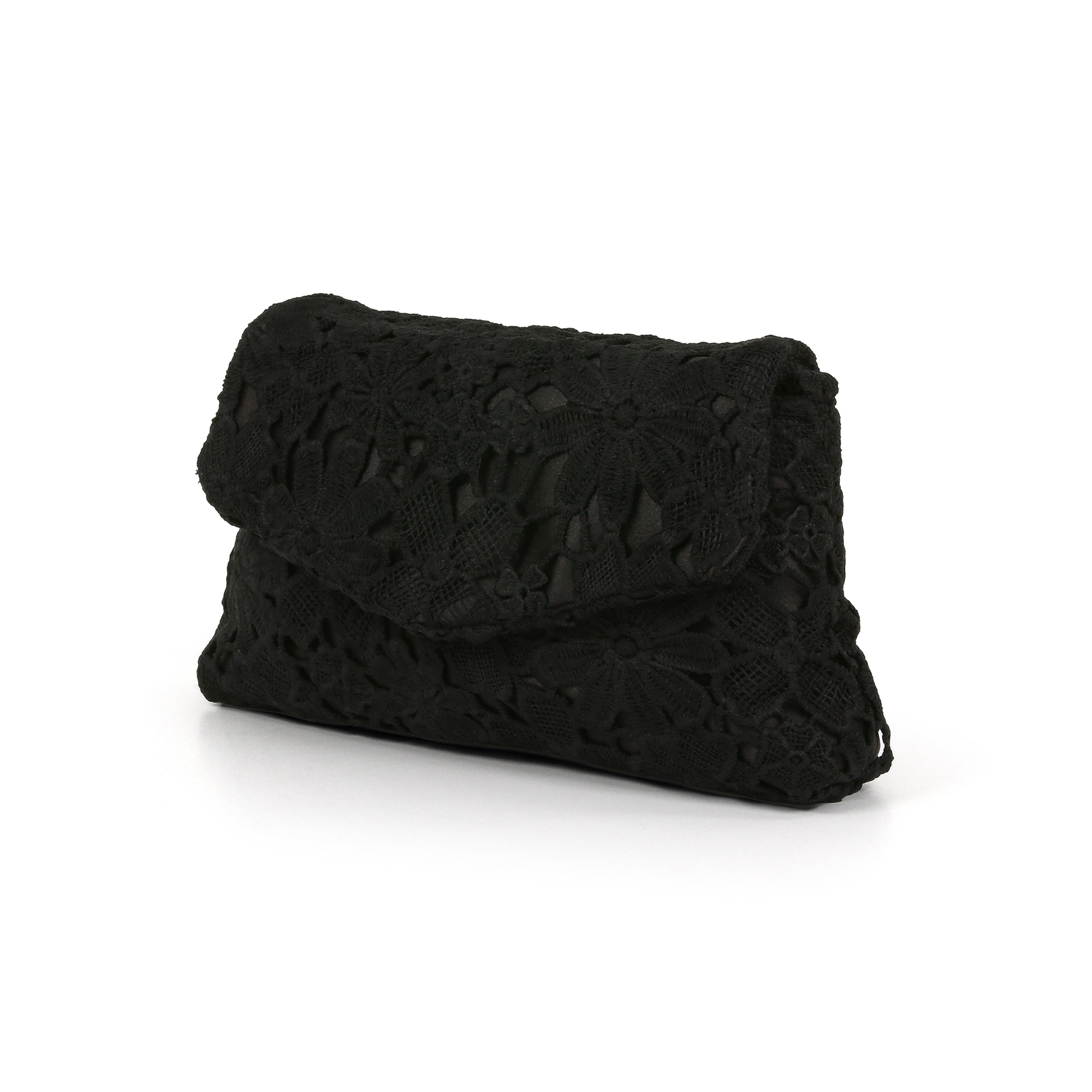Darcy Crochet Lace Crossbody, Alternate, color, Black