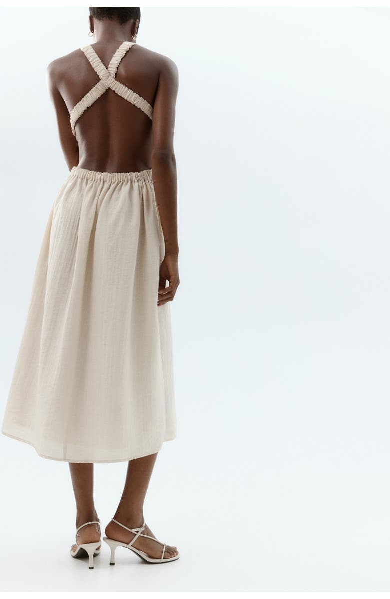 H&M Heeled Strappy Sandals, Alternate, color, White