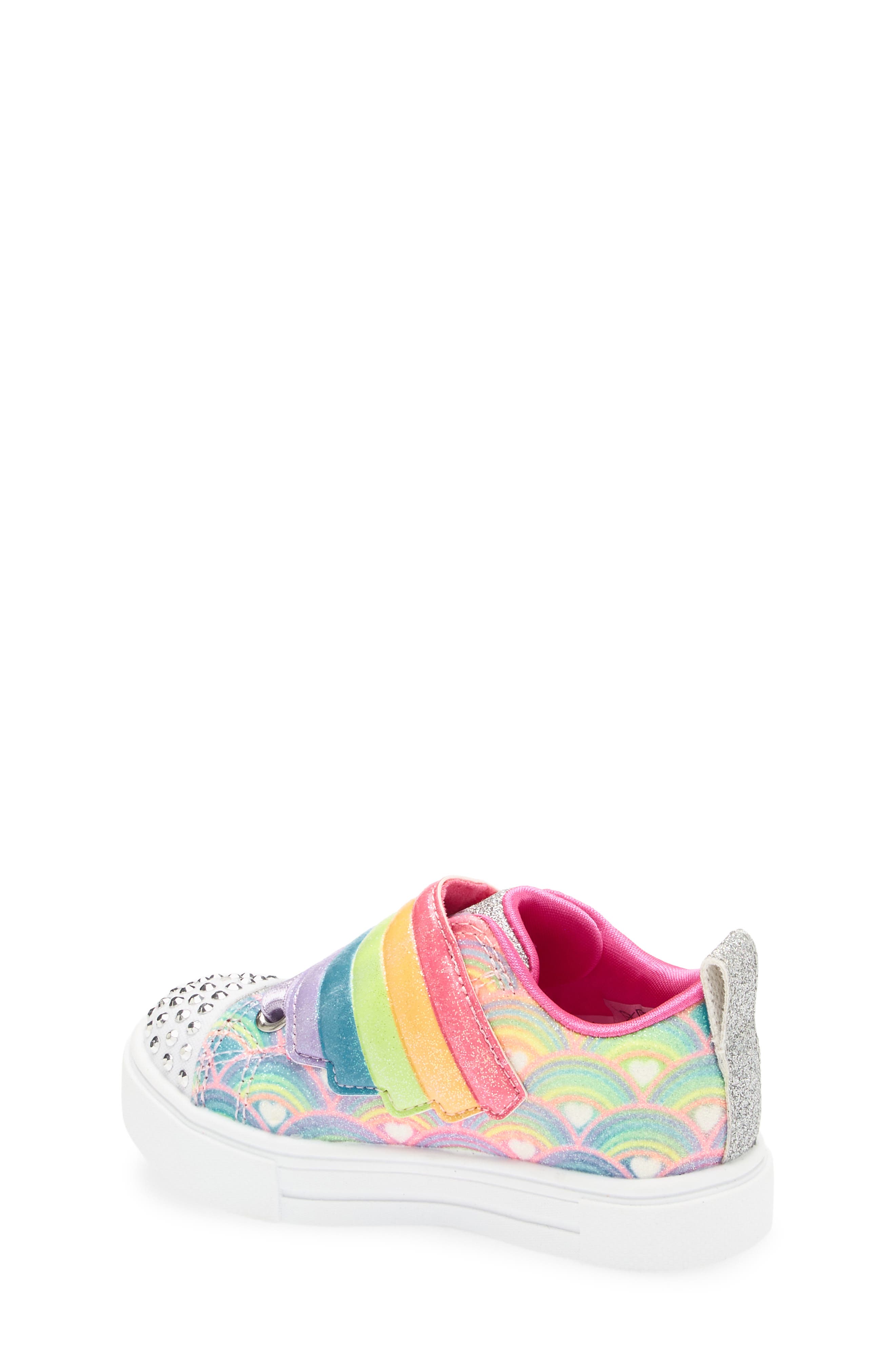 SKECHERS Kids' Butterfly Light Up Sneaker, Alternate, color, Hot Pink Multi
