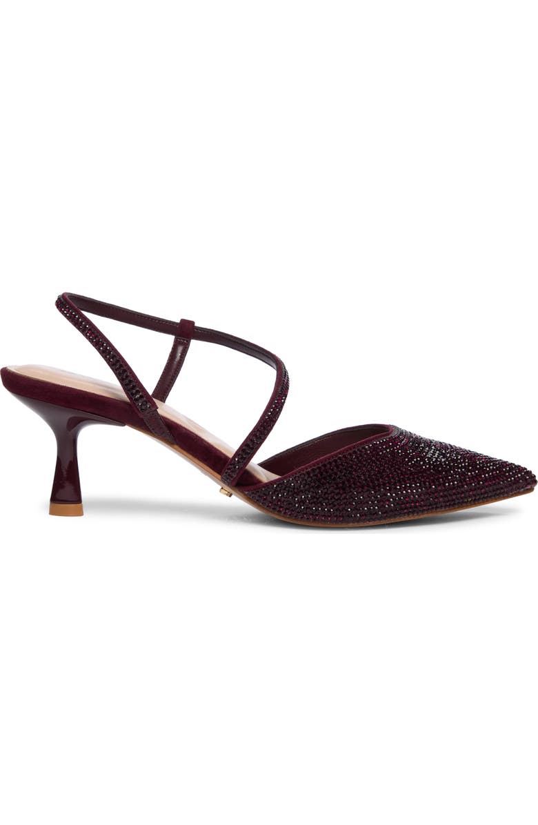 Dune London Competitive Slingback Pointed Toe Pump, Alternate, color, Burgundy