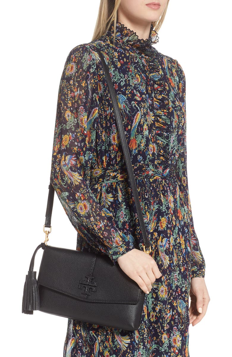 Tory Burch McGraw Leather Crossbody Bag, Alternate, color,