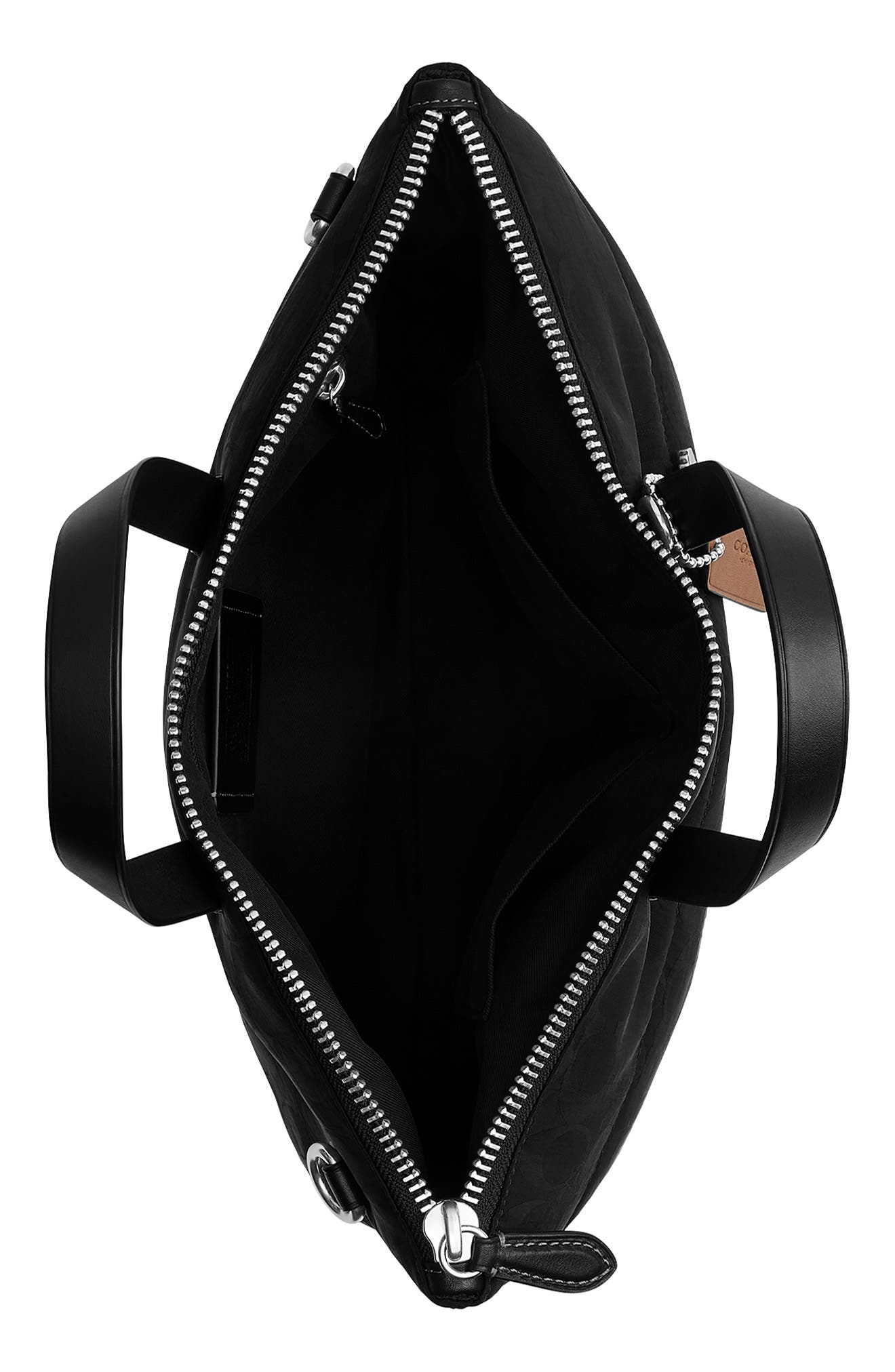 COACH Luka Brief in Signature Nylon, Alternate, color, Black