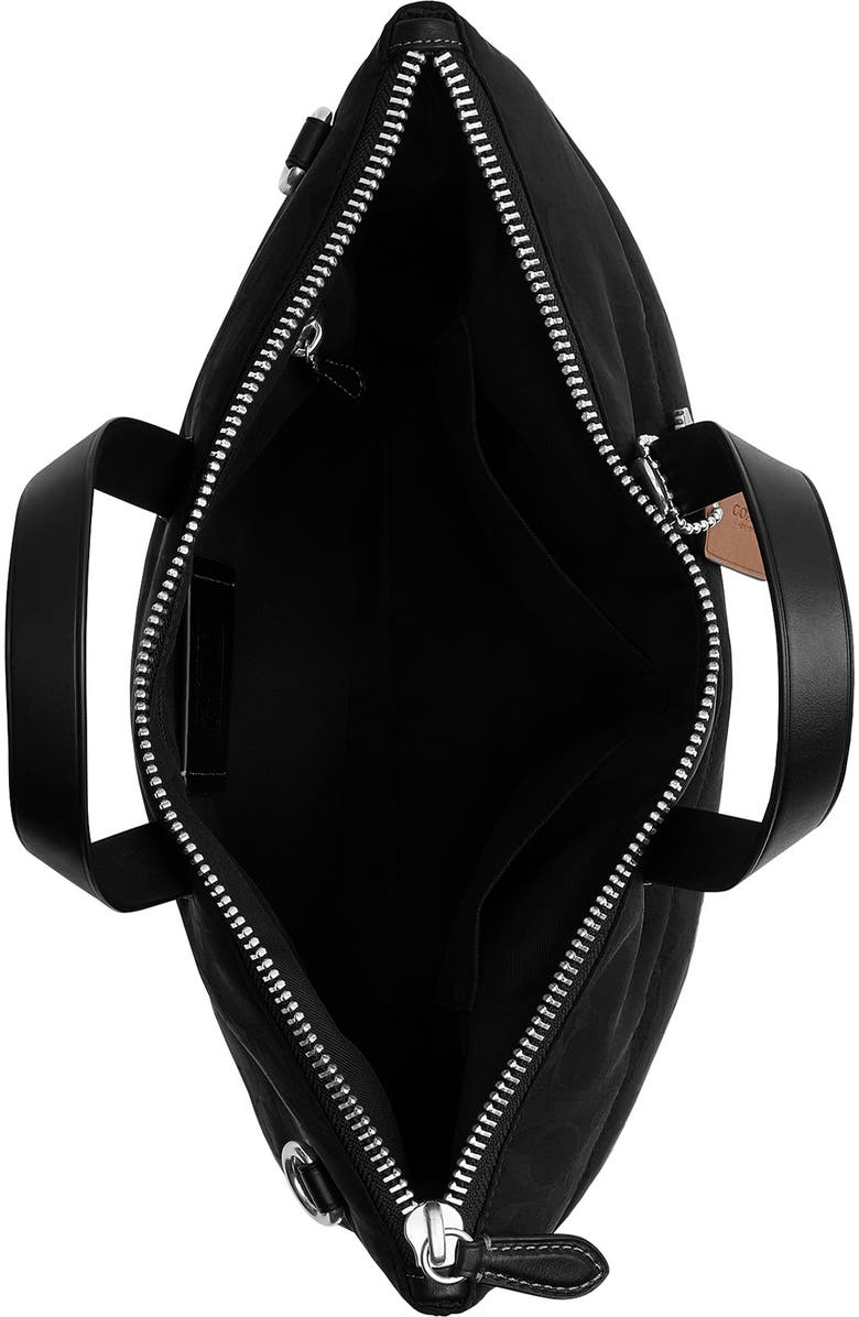 COACH Luka Brief in Signature Nylon, Alternate, color, Black