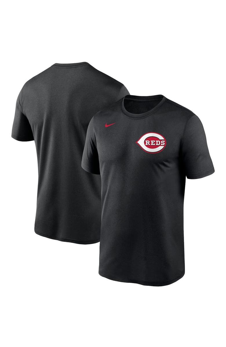 Nike Men's Nike Black Cincinnati Reds Wordmark Legend T-Shirt, Main, color, Black