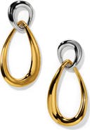 Nadri Muse Two-Tone Link Drop Earrings