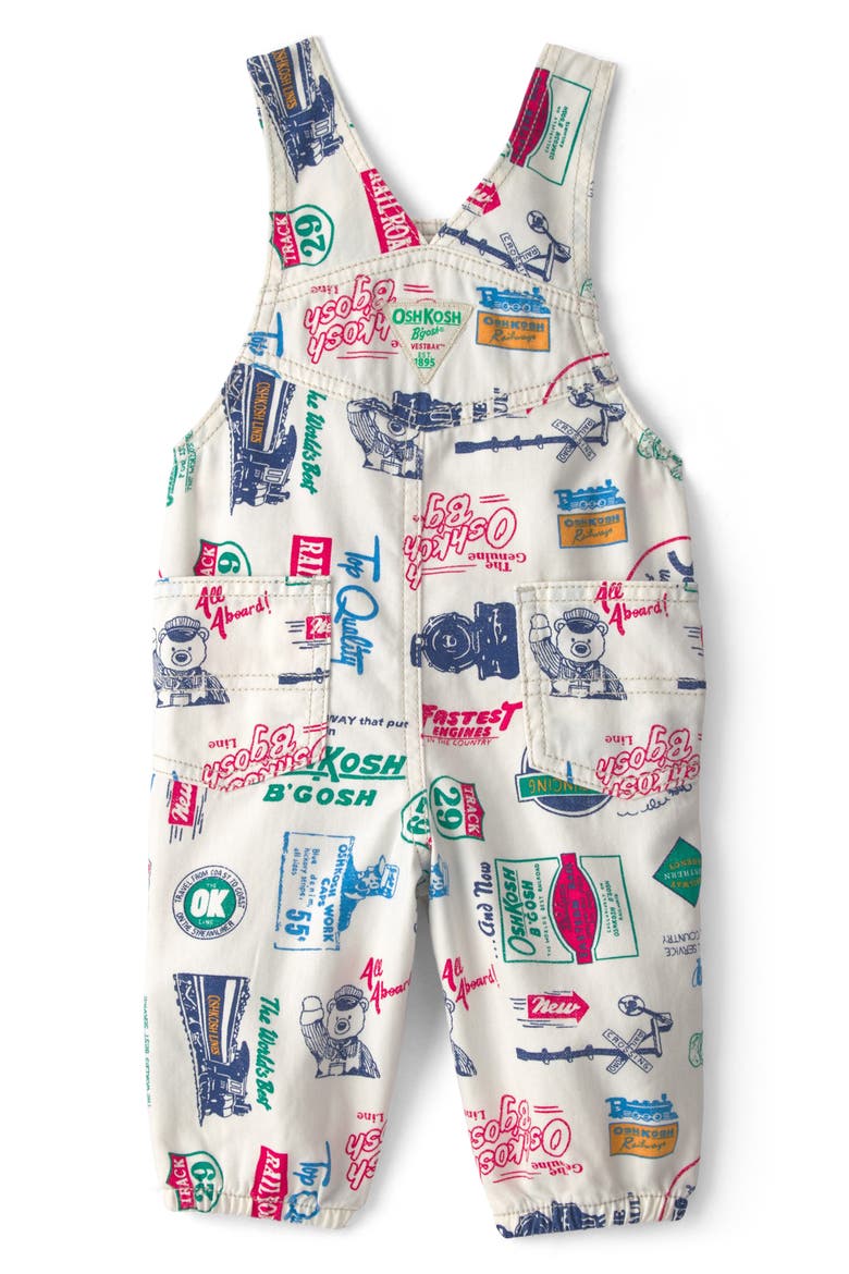 Kids' Cotton Twill Overalls, Alternate, color, MULTI