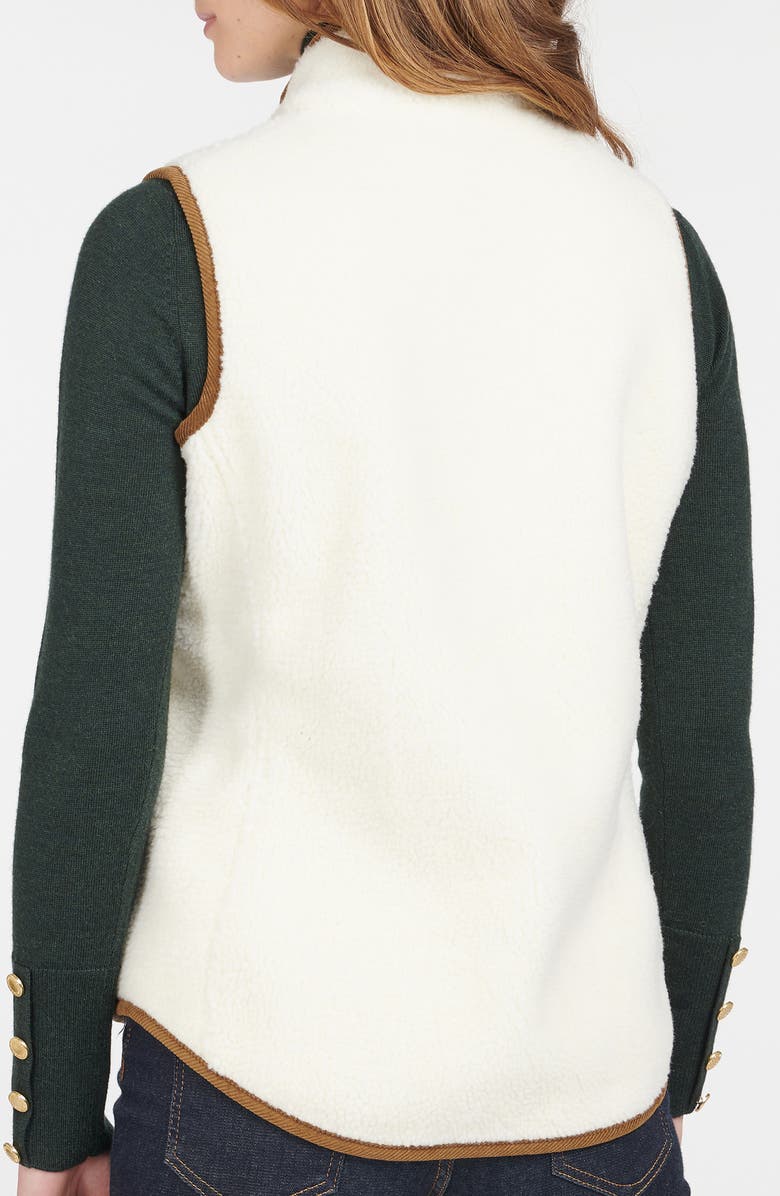 Barbour Burford Corduroy Trim Fleece Vest, Alternate, color, 