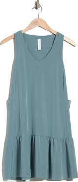 Z by Zella Solstice Sleeveless Tiered Minidress