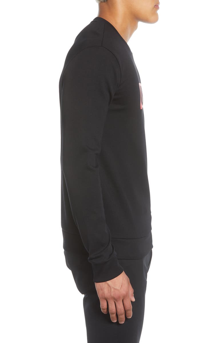 HUGO Dicago Regular Fit Crewneck Sweatshirt, Alternate, color, 