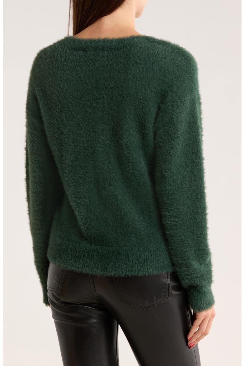V-Neck Sweater, Alternate, color, FOREST