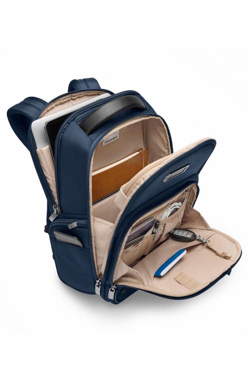 Briggs & Riley Medium Work Backpack In Navy