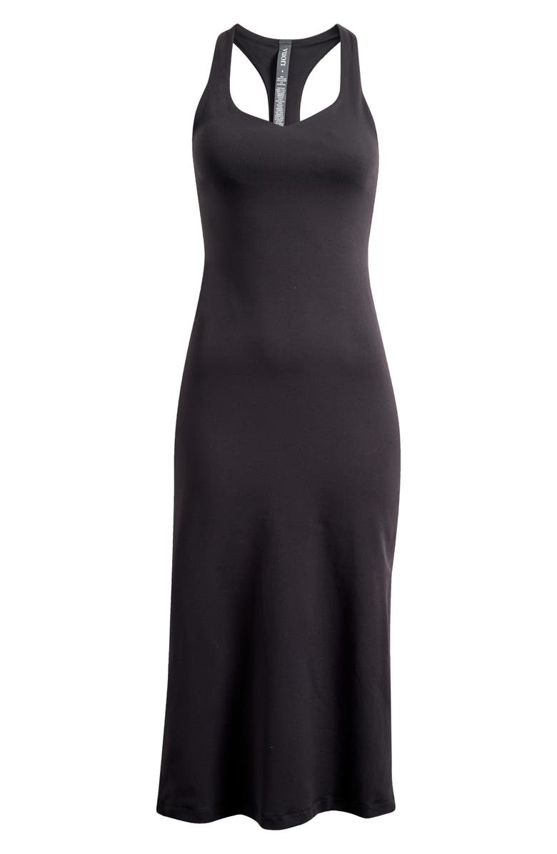 Vuori Halo Racerback Midi Tank Dress, Alternate, color, Solid Black