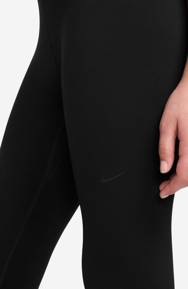 Nike Kids' Mavn Dri-FIT High Waist Leggings, Alternate, color, Black/ Black