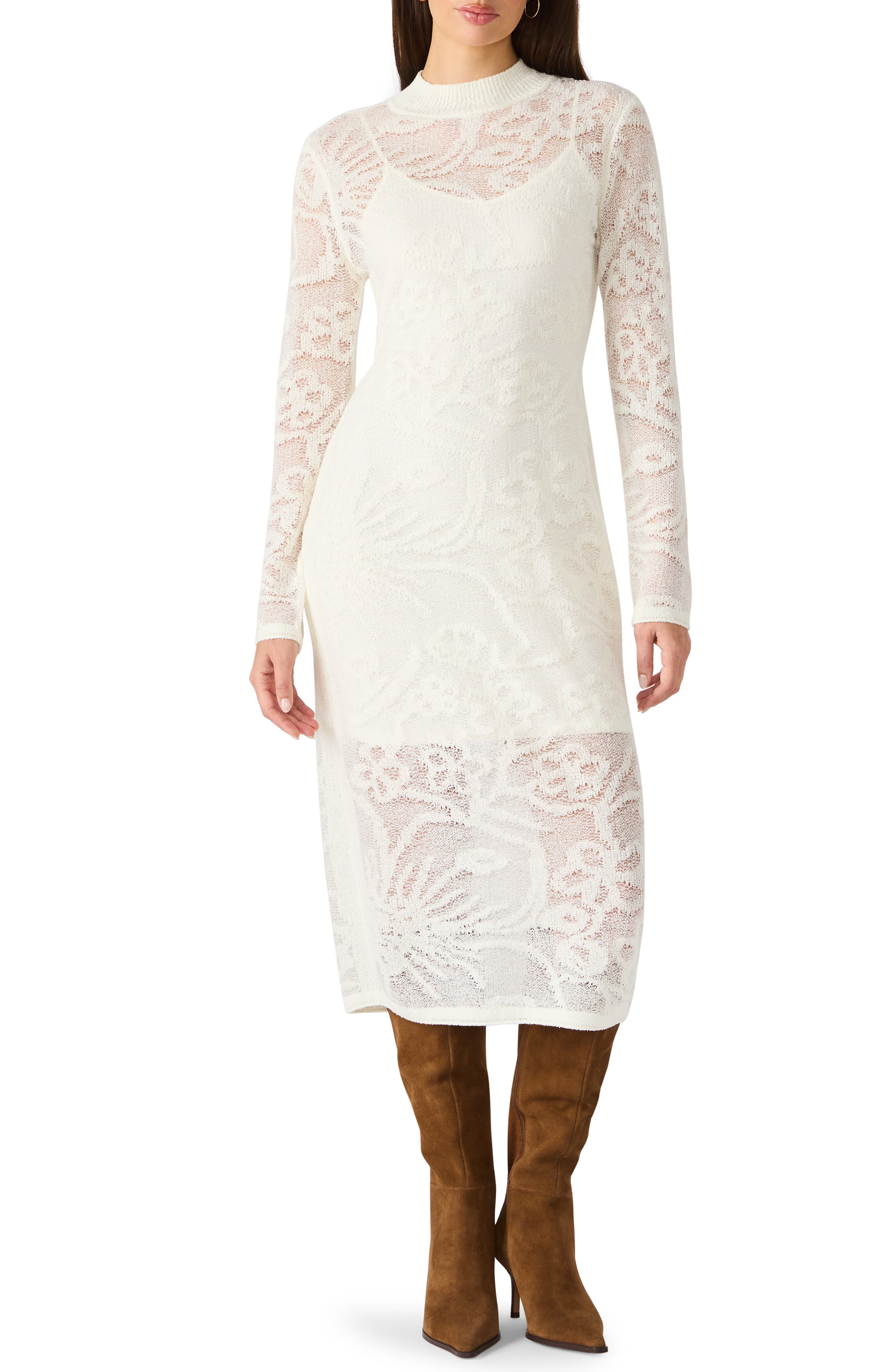 Steve Madden Illie Long Sleeve Sweater Dress