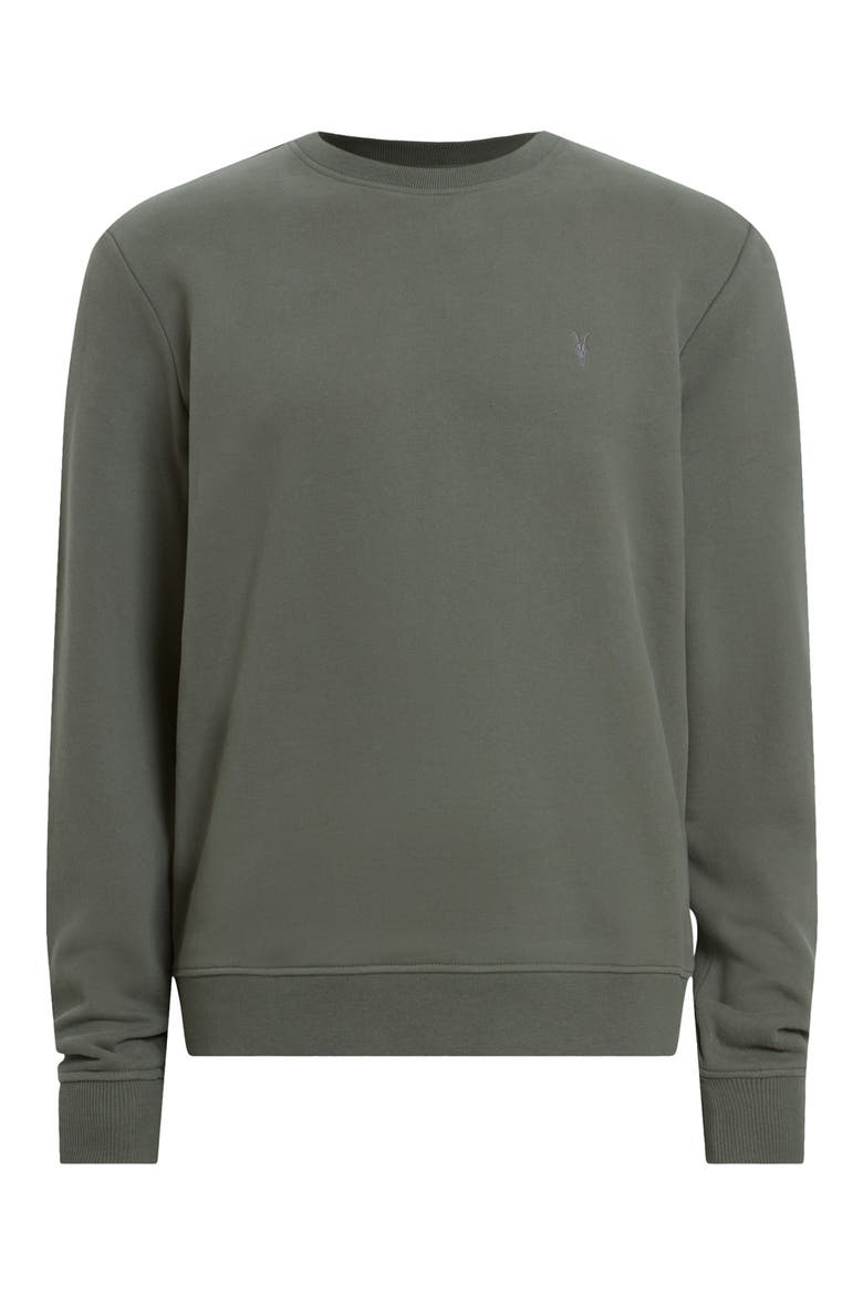 Raven Crewneck Sweatshirt, Alternate, color, GASTOR GREEN